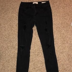 PacSun Ripped Black Jeggings